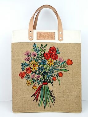 Brighton Bella Bouquet Burlap Tote